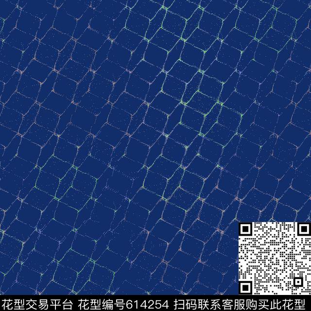 魔幻立方体5.jpg - 614254 - 小方块 解构 色块 - 数码印花花型 － 男装花型设计 － 瓦栏