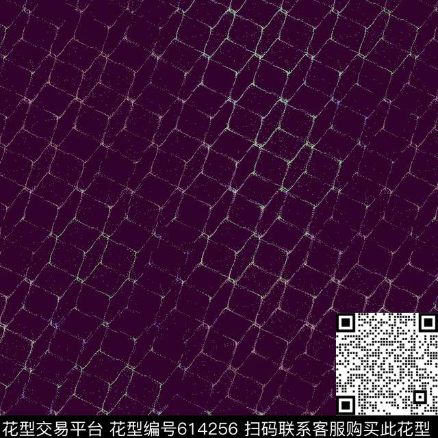 魔幻立方体7.jpg - 614256 - 小方块 解构 色块 - 数码印花花型 － 男装花型设计 － 瓦栏