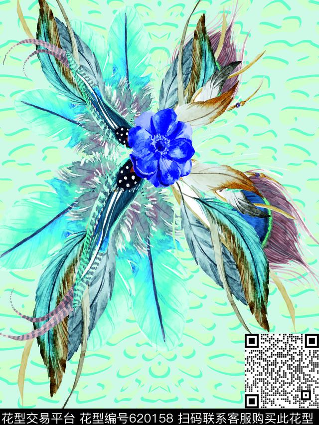 S10.jpg - 620158 - 2017 leopard feathers - 数码印花花型 － 女装花型设计 － 瓦栏