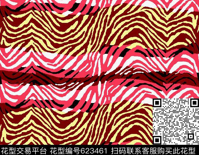 lan-2016-36.tif - 623461 - 泳装 箱包 家纺 - 传统印花花型 － 女装花型设计 － 瓦栏