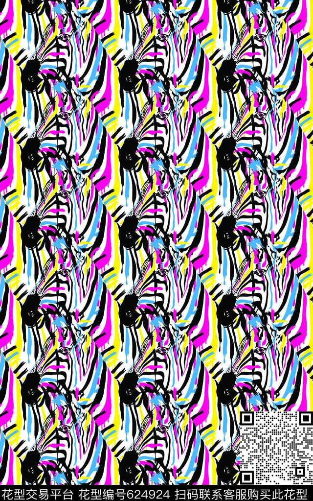ZebraRGB.jpg - 624924 - 2017 zebra animal - 数码印花花型 － 女装花型设计 － 瓦栏