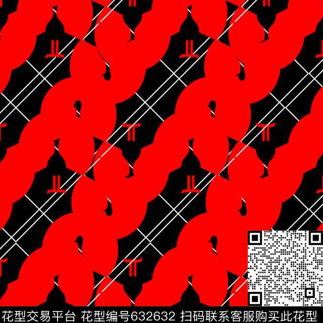 红艳艳.tif - 632632 - 动物纹 孔雀 中国风 - 传统印花花型 － 女装花型设计 － 瓦栏