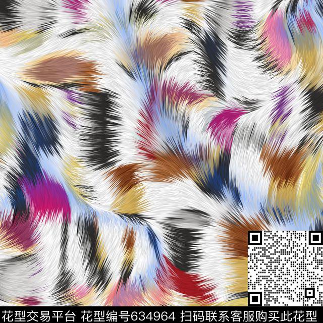 豹0518.jpg - 634964 - 满版 男装 动物纹 - 数码印花花型 － 女装花型设计 － 瓦栏