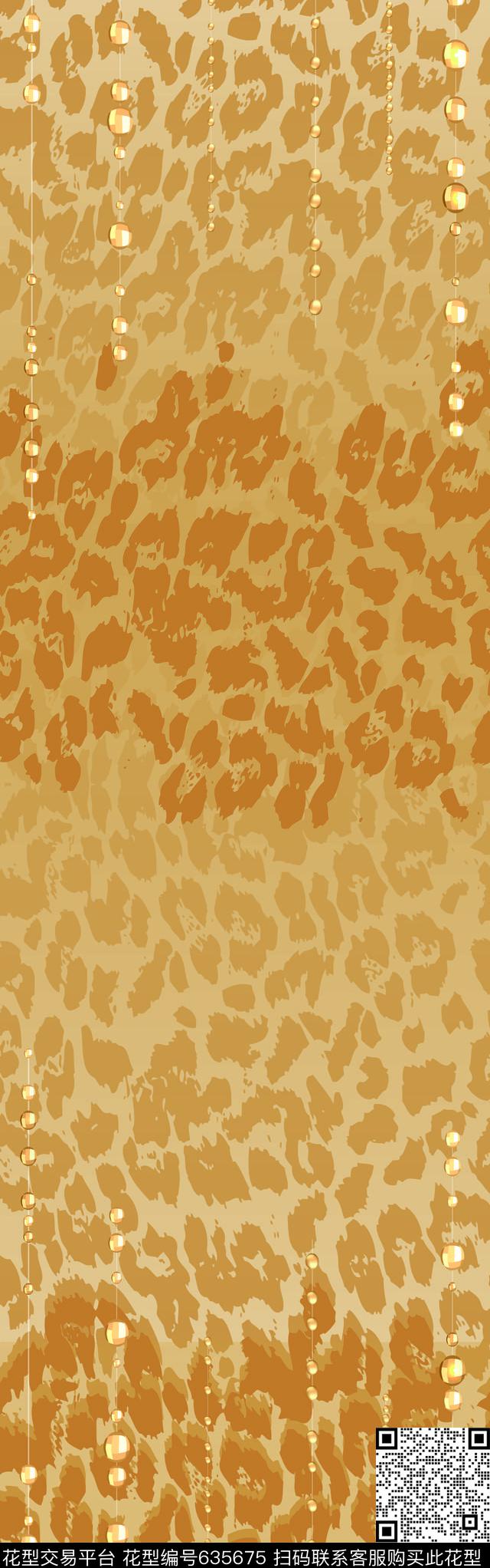 Leopard women dress1.jpg - 635675 - jewelry animal cavalli - 数码印花花型 － 女装花型设计 － 瓦栏
