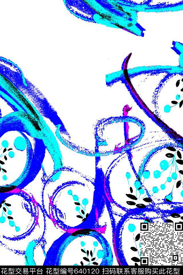 ly-33-1.jpg - 640120 - 水彩 手绘 小碎花 - 数码印花花型 － 女装花型设计 － 瓦栏