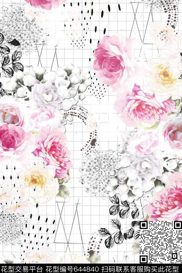 2016-2-135.jpg - 644840 - 抽象肌理 水彩 花朵 - 数码印花花型 － 女装花型设计 － 瓦栏