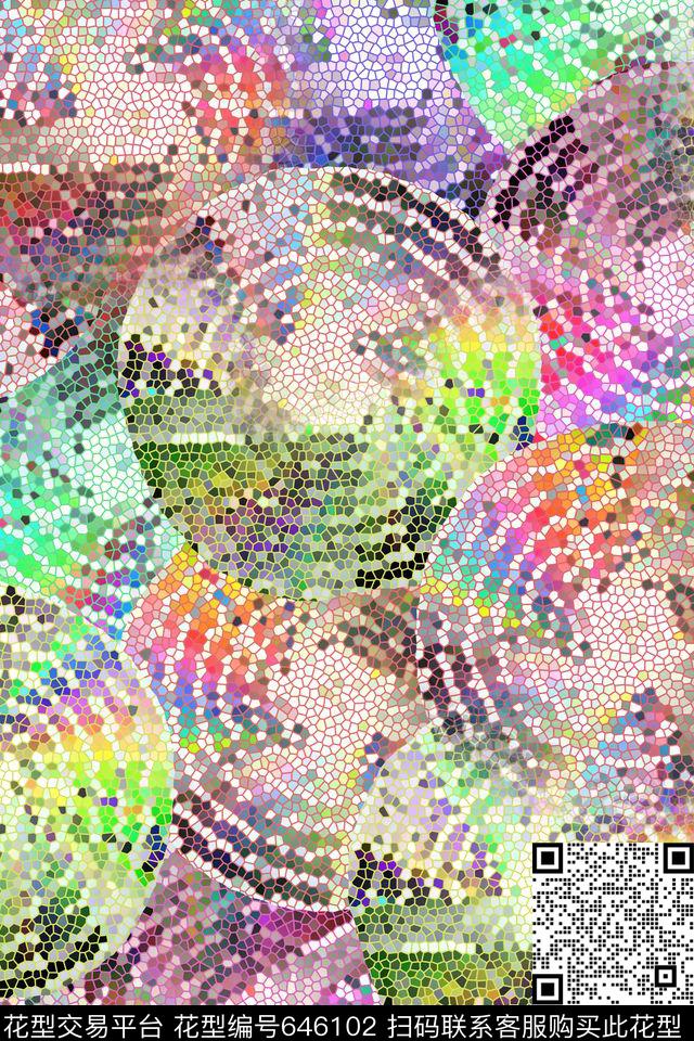 WL6F6-10.jpg - 646102 - 抽象 五彩 泳装 - 数码印花花型 － 泳装花型设计 － 瓦栏