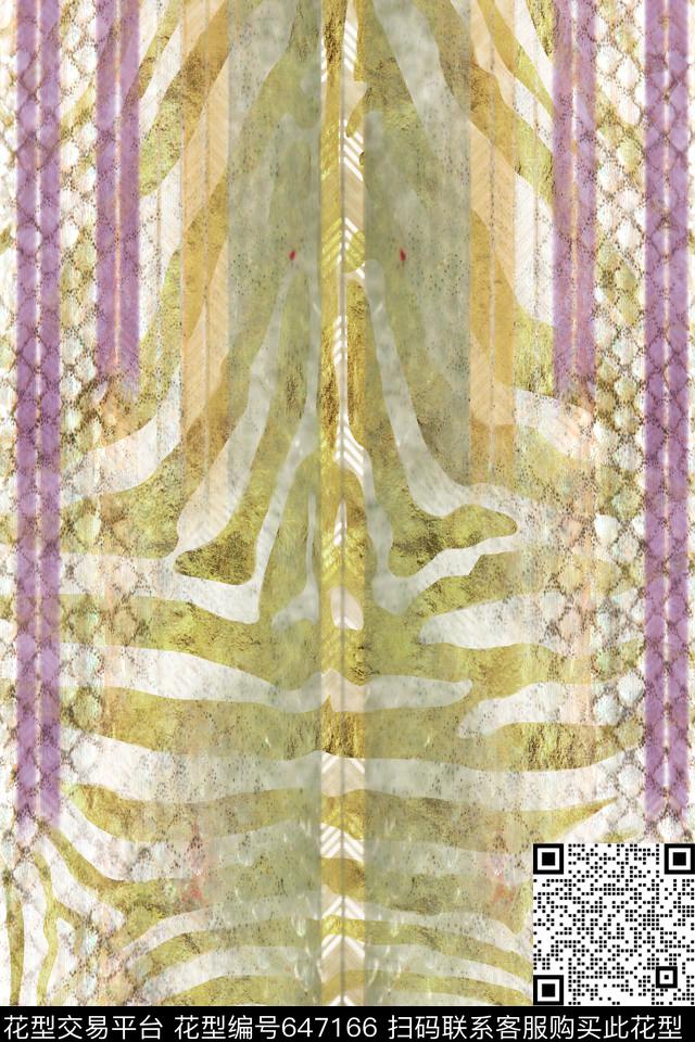 Animal print3.jpg - 647166 - animal print snakeskin - 数码印花花型 － 男装花型设计 － 瓦栏