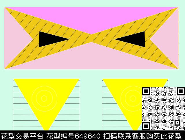 印花图案5.jpg - 649640 - CDR 色块 三角形 - 数码印花花型 － 箱包花型设计 － 瓦栏