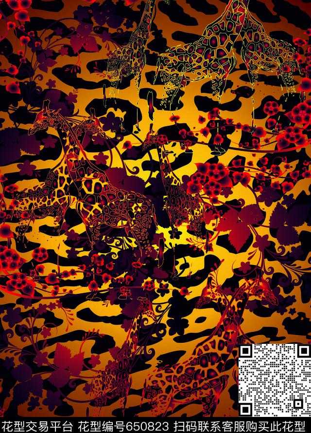 Animal print4.jpg - 650823 - animal print tropical - 数码印花花型 － 泳装花型设计 － 瓦栏