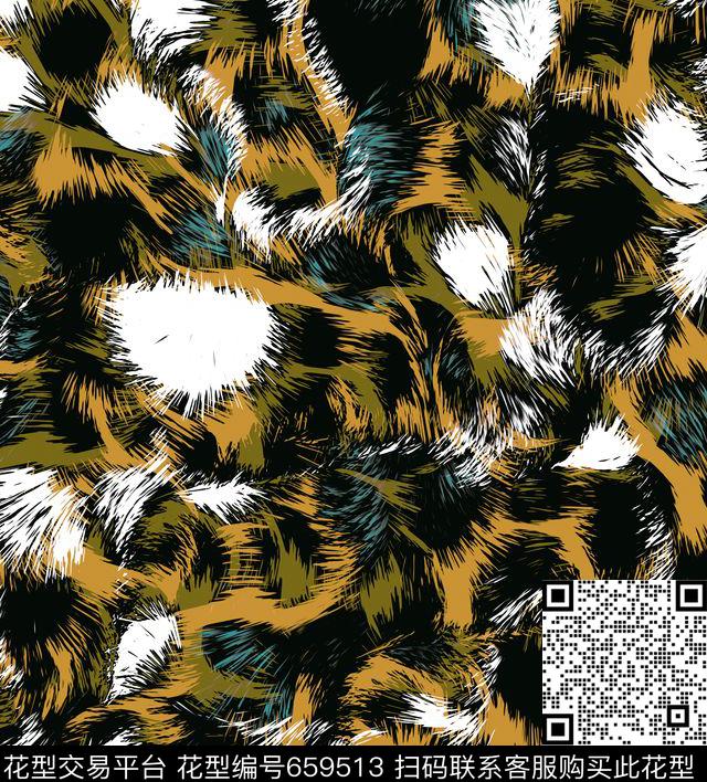 豹羽绒服动物纹160628-1.jpg - 659513 - 沙发布 秋冬 羽绒服 - 数码印花花型 － 男装花型设计 － 瓦栏