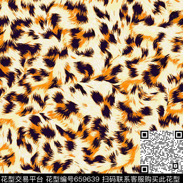 豹子毛皮160628.jpg - 659639 - 动物纹 沙发布 秋冬 - 数码印花花型 － 沙发布花型设计 － 瓦栏