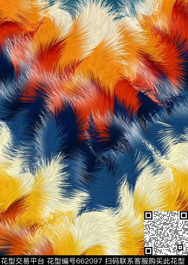 Z0004.jpg - 662097 - 秋冬 男装 豹纹 - 数码印花花型 － 沙发布花型设计 － 瓦栏