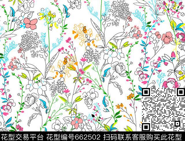 06241.tif - 662502 - 小细化 小清晰 简单 - 传统印花花型 － 泳装花型设计 － 瓦栏