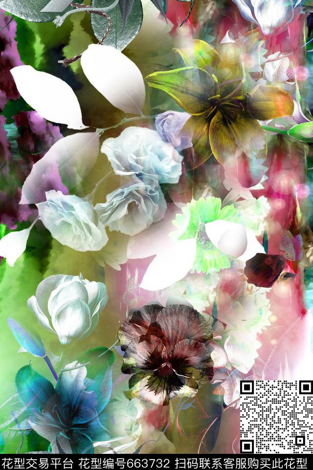 7051-3.jpg - 663732 - 花卉 流行 时尚 - 数码印花花型 － 女装花型设计 － 瓦栏