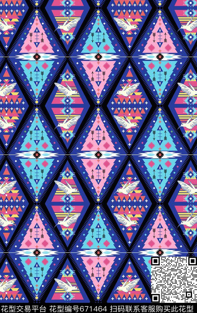 菱形几何图.jpg - 671464 - 地毯 和风 卷草纹 - 传统印花花型 － 女装花型设计 － 瓦栏