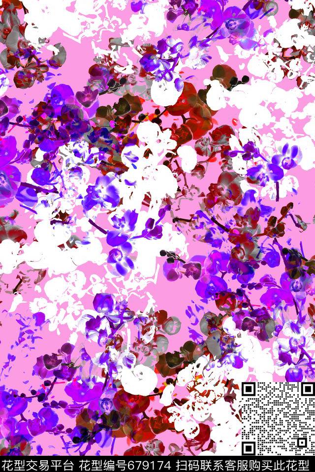 YC1302-1.jpg - 679174 - 女装 花卉 碎花 - 传统印花花型 － 女装花型设计 － 瓦栏