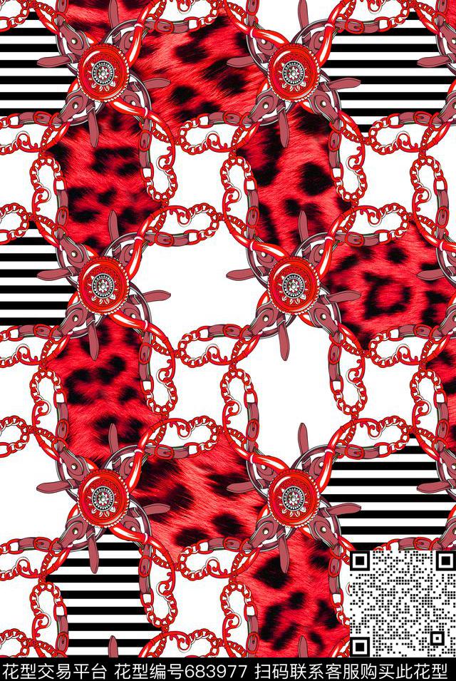 wal-160802-1-1.jpg - 683977 - 豹纹 动物纹 条纹 - 数码印花花型 － 女装花型设计 － 瓦栏