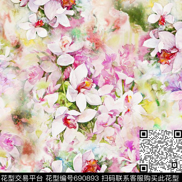 01-070816-wml.jpg - 690893 - 花朵 几何 花卉 - 传统印花花型 － 女装花型设计 － 瓦栏