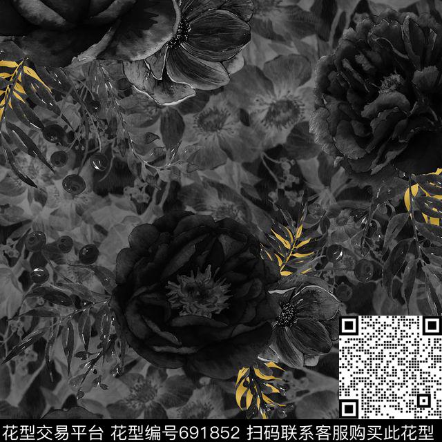 night garden++.jpg - 691852 - 2017 night garden - 数码印花花型 － 男装花型设计 － 瓦栏
