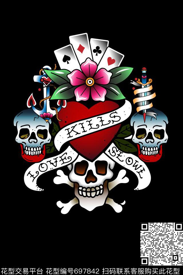 32G.jpg - 697842 - 海盗 男装 T恤 - 数码印花花型 － 男装花型设计 － 瓦栏