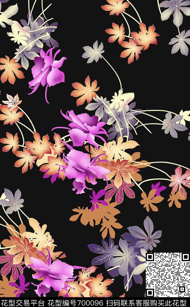 花卉7-1.jpg - 700096 - 乱花 分色 小碎花 - 传统印花花型 － 女装花型设计 － 瓦栏