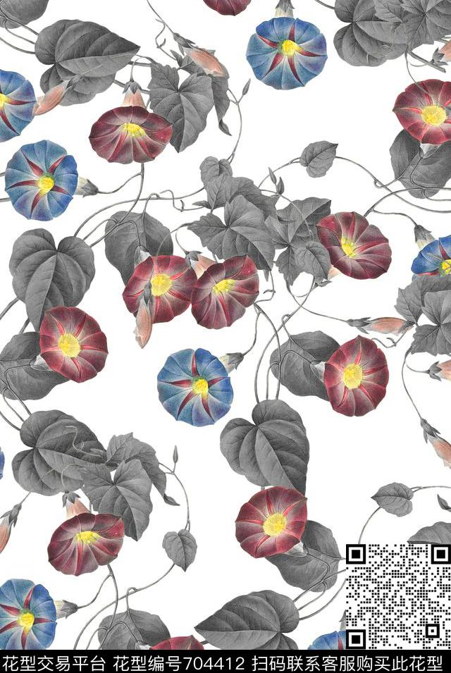 wal-160909-1-3.jpg - 704412 - 小碎花 花朵 花卉 - 数码印花花型 － 女装花型设计 － 瓦栏