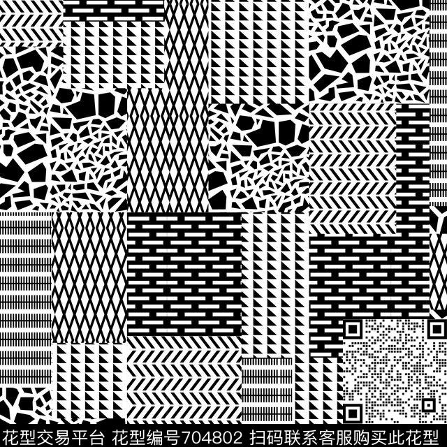 Mens rough pattern blocks.jpg - 704802 - 男装 几何 格子 - 传统印花花型 － 男装花型设计 － 瓦栏