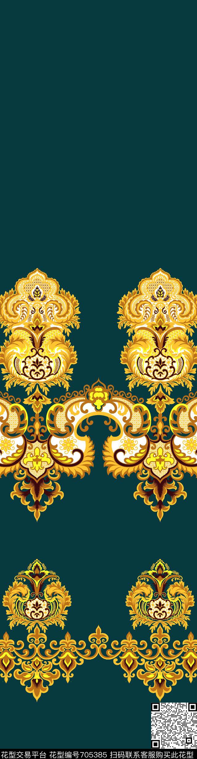 004.jpg - 705385 - 欧式 法式 美式 - 传统印花花型 － 窗帘花型设计 － 瓦栏