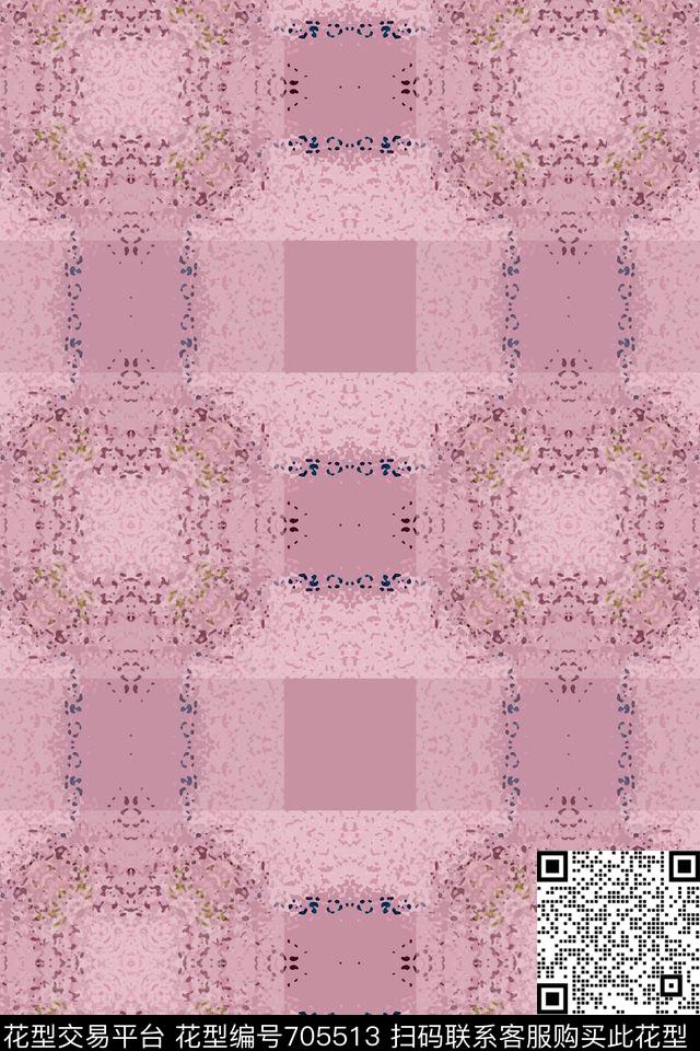 160902-格子-6-1.jpg - 705513 - 创意格子 时尚抽象 条纹混搭 - 传统印花花型 － 女装花型设计 － 瓦栏