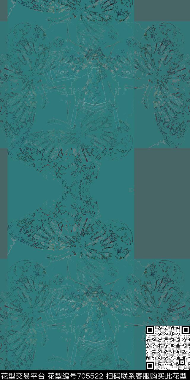 160909-青蓝雅韵-3-2.jpg - 705522 - 创意格子 格子图案 时尚抽象 - 传统印花花型 － 男装花型设计 － 瓦栏