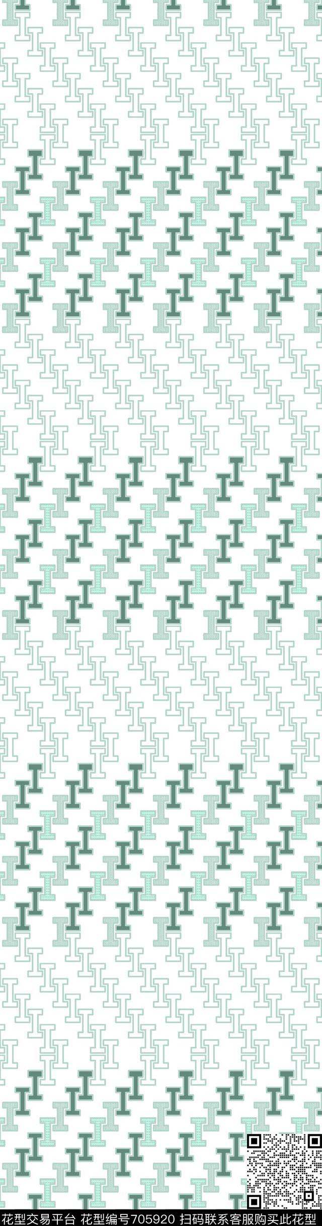 021.jpg - 705920 - 小方块 菱形 几何 - 传统印花花型 － 窗帘花型设计 － 瓦栏