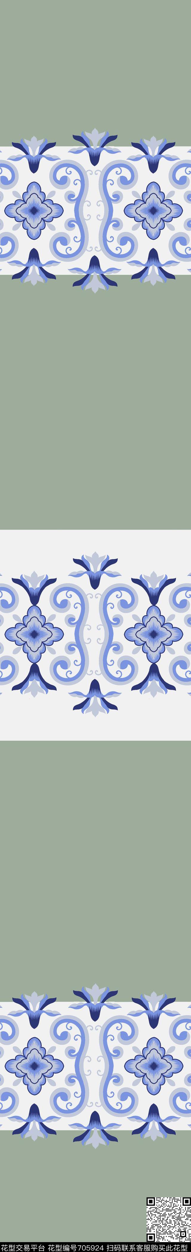 028.jpg - 705924 - 欧式 法式 美式 - 传统印花花型 － 窗帘花型设计 － 瓦栏