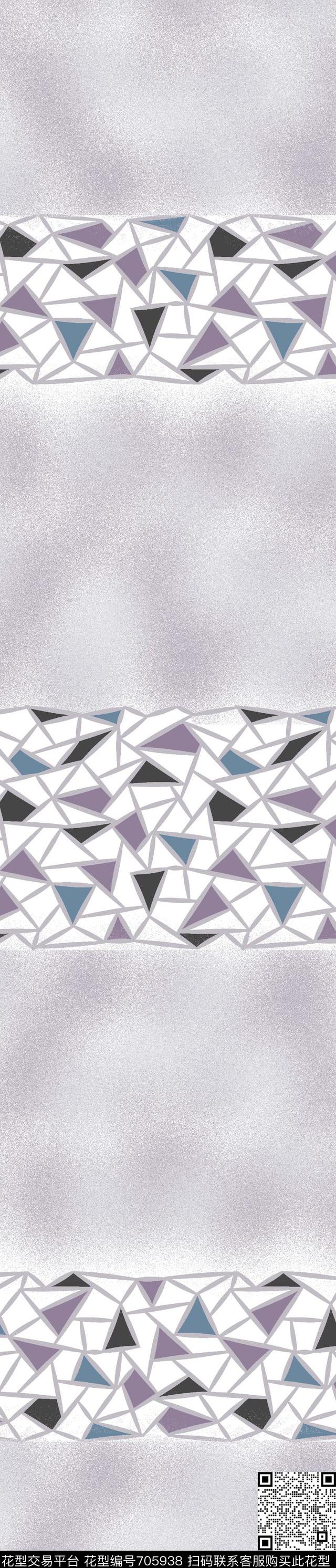 015.jpg - 705938 - 色块 三角形 几何 - 传统印花花型 － 窗帘花型设计 － 瓦栏