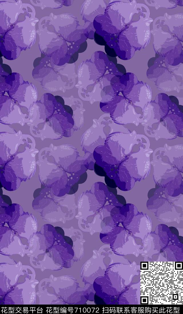160902-sfb-1-2.jpg - 710072 - 美丽窗帘家纺 抽象风格 抽象花卉组合 - 数码印花花型 － 沙发布花型设计 － 瓦栏
