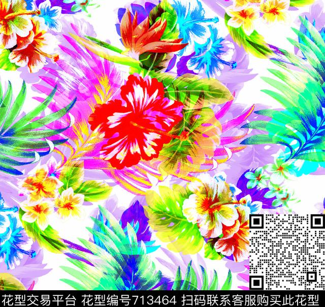 2.jpg - 713464 - 时尚 17春夏 花卉 - 数码印花花型 － 其他花型设计 － 瓦栏