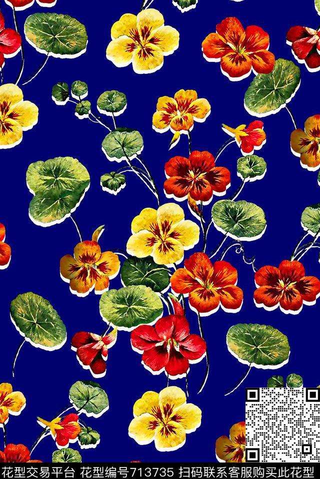 M9472.jpg - 713735 - 女装花卉 小碎花 树叶 - 数码印花花型 － 女装花型设计 － 瓦栏