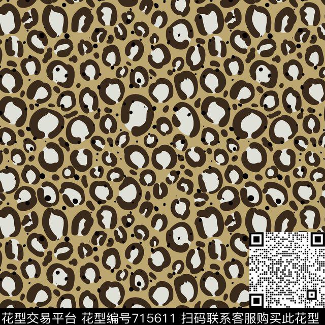 Leopard Camo Pattern2.jpg - 715611 - 豹子 动物纹 女装 - 传统印花花型 － 女装花型设计 － 瓦栏