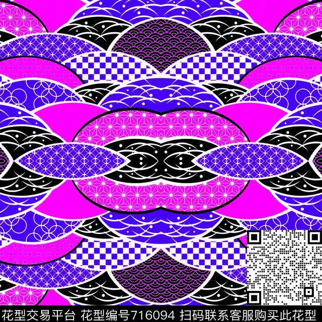 Oriental 1.jpg - 716094 - 女装 民族风 日韩风 - 传统印花花型 － 女装花型设计 － 瓦栏