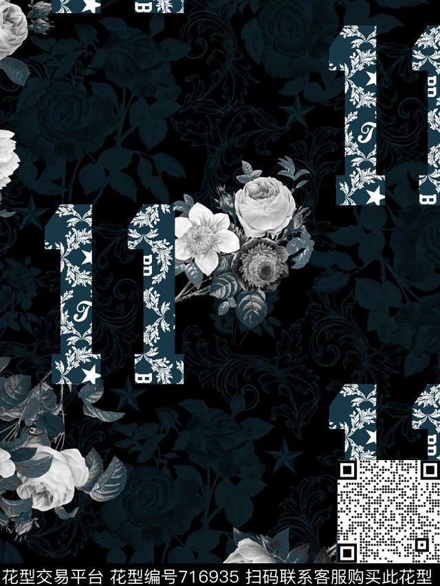 123496.jpg - 716935 - flowers numbers 2017/2018 - 数码印花花型 － 男装花型设计 － 瓦栏