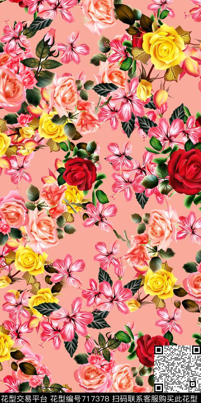 D32.jpg - 717378 - romantic flowers 2017 - 数码印花花型 － 女装花型设计 － 瓦栏