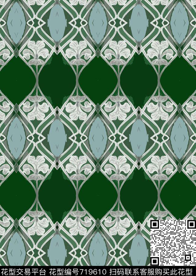 160918-sfb-2-2.jpg - 719610 - 几何炫彩 几何图案 解构 - 传统印花花型 － 沙发布花型设计 － 瓦栏