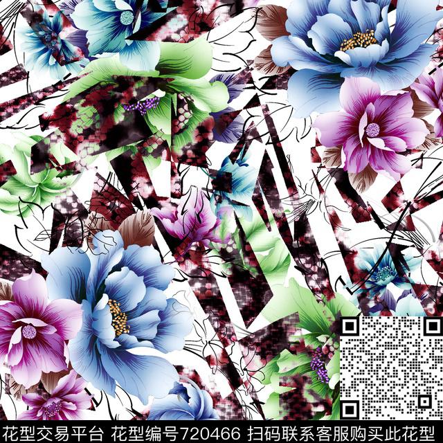 zys161003a1.jpg - 720466 - 抽象 花卉 牡丹 - 数码印花花型 － 女装花型设计 － 瓦栏