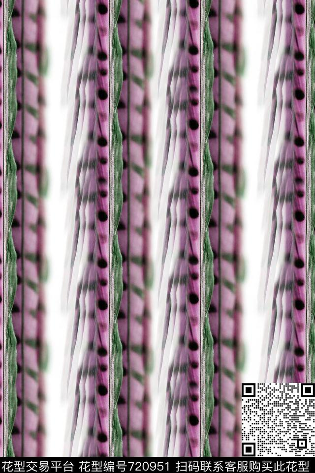wal-161007-1 (1)-1.jpg - 720951 - 抽象 羽毛 条纹 - 数码印花花型 － 女装花型设计 － 瓦栏