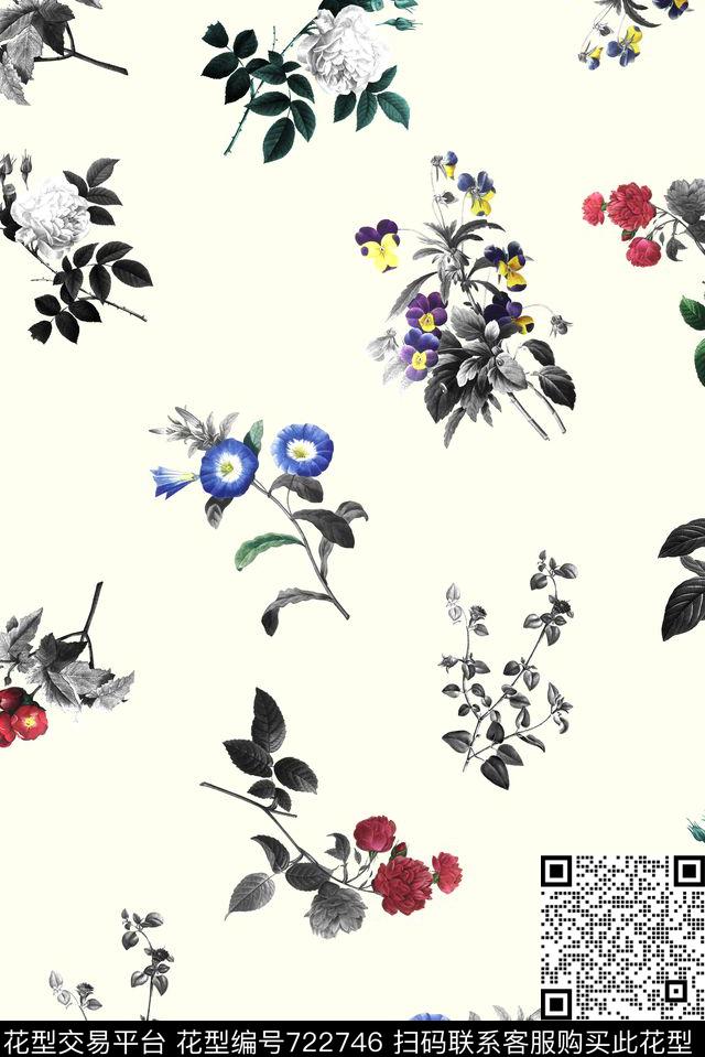 X392.jpg - 722746 - 时尚 花卉 小清新 - 数码印花花型 － 女装花型设计 － 瓦栏