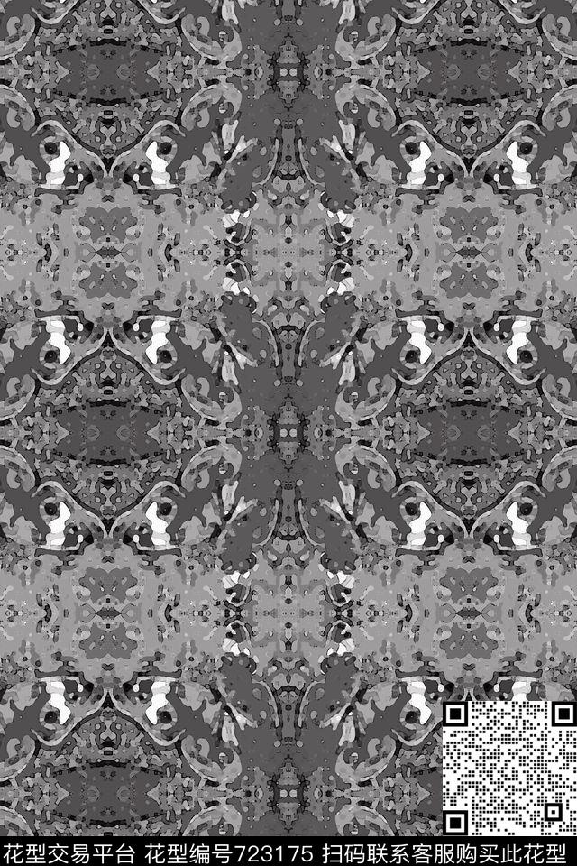 160924-nzhh-2-2.jpg - 723175 - 创意格子 迷彩图案 几何炫彩 - 数码印花花型 － 男装花型设计 － 瓦栏