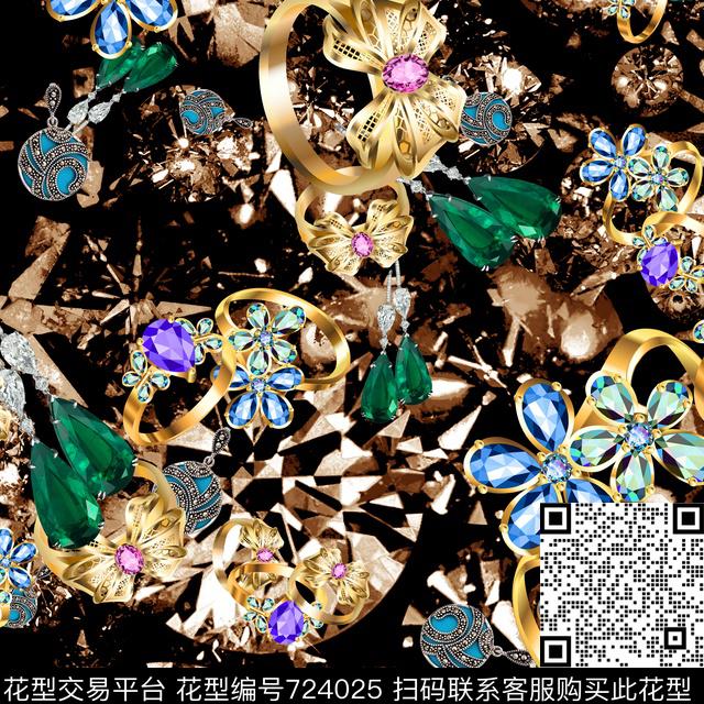 1017c1.jpg - 724025 - 珠宝 首饰 戒指 - 数码印花花型 － 女装花型设计 － 瓦栏