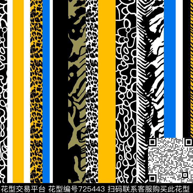 X399.jpg - 725443 - 小清新 时尚 几何 - 数码印花花型 － 女装花型设计 － 瓦栏