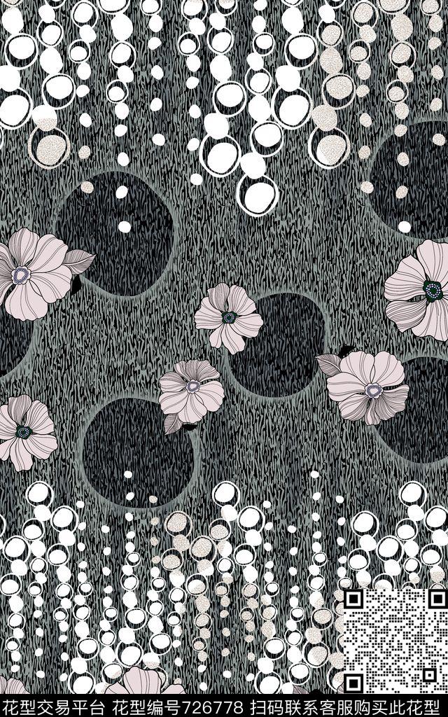 1021h1.jpg - 726778 - 抽象 花卉花朵 圆点 - 数码印花花型 － 女装花型设计 － 瓦栏