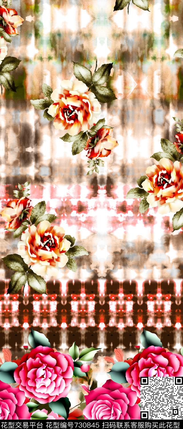 Q16.10.28-1.jpg - 730845 - 水彩手绘 牡丹 花朵 - 数码印花花型 － 女装花型设计 － 瓦栏